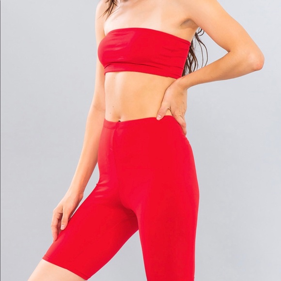Pick any 2 for $25 (Red biker short set) - Picture 4 of 4